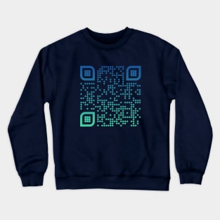 Mind your own damn business - QR Code Crewneck Sweatshirt